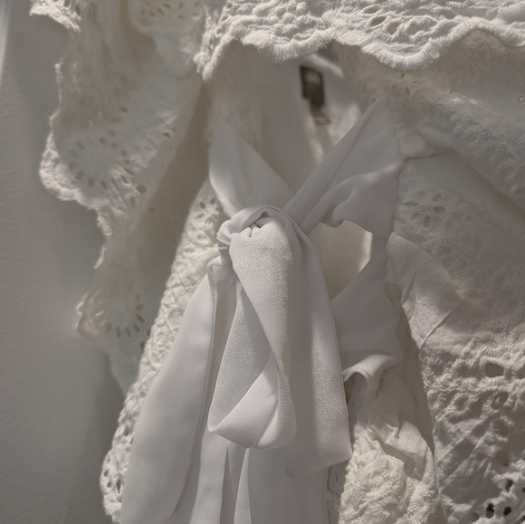 ASOS ruffles and bows shirt, ties down the side - Picture 4 of 5